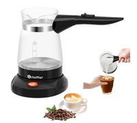 SCHEFFLER Turkish Coffee Machine Electric 500 ml Coffee Maker Mocha Coffee Pot, Espresso Maker Induction with Overheating Protection 304 Stainless Steel Glass Turkish Coffee Maker for Home, Office