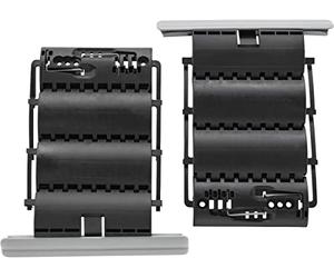 Schellenberg 16007 Rigid roller shutter clip, security lock, anti-burglary, universal anti-lift device, 2 pieces Black