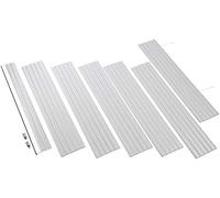 Schellenberg 20089 PVC Mini Roller Shutter Armor Set for 40 mm Steel Tube Shaft - 100 x 120 cm Grey Can be Shortened in Width Includes Roller Shutter Hangings, Aluminium End Strip, Stop Plugs