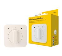 Schellenberg 25003 Roller Shutter Switch Rotary Knob for Flush-Mounted Mounting, Button and Locking Function Possible
