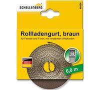 Schellenberg 46004 Roller Shutter Belt 14 mm / 6m Brown
