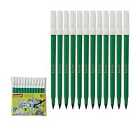 SCHEMA Felt Tip Colouring Pens, GREEN, Pack of 12, Fibre Felt Tip Colour Pens, Write Draw Sketch Mark, School Office Home Use, iVAIDEX