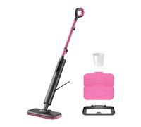 Schenley Steam Mop Cleaner Powerful - 15s Fast Heat-Up, Chemical-Free for Hardwood/Tile/Laminate & Floors/Walls, Washable Pads, 3 Modes for Carpet, Lightweight, Self-Standing, Sleek Design