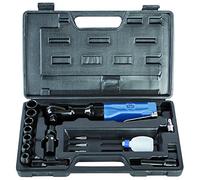 Scheppach 1/2" Drive Air Ratchet Kit for Automotive and Workshop Use, High-Torque Performance, Convenient Forward and Reverse Switch, Ergonomic and User-Friendly Design, 360° Adjustable Exhaust