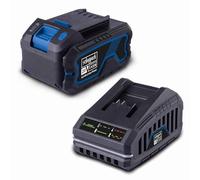 Scheppach 20V 4Ah Battery & 2.4A Charger Starter Kit | IXES Cordless Tools | Long Runtime & LED Display