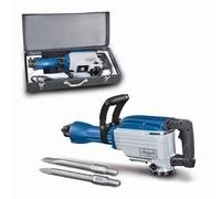 Scheppach AB1600 Demolition Hammer | 50J Impact Force Concrete Breaker | 2000W SDS-Max | 2000 BPM with Anti Vibration | Inc .Pointed & Flat Chisel & Case