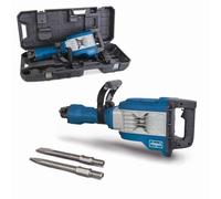 Scheppach AB1900 Demolition Hammer | 60J Impact Force | 1900W SDS-Max Concrete Breaker | 2000 BPM with Anti Vibration | Inc .Pointed & Flat Chisel & Case