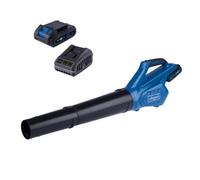 Scheppach Axial Cordless Leaf Blower, 20V Battery Series, 155Km/h Air Speed, 516M3/h Air Flow, 2Ah Battery & 2.4A Charger