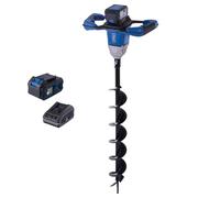 Scheppach BC-EB100-X Cordless Earth Auger | Brushless Motor | 100 mm Bit | 20V 4.0Ah Battery & Charger