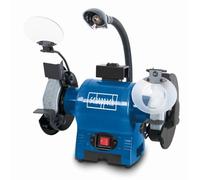 Scheppach Bg150 Bench Grinder, 370W, 150mm Wheels, K36 & K60 Grit, 2850Rpm, Led Work Light, Cast Iron Housing