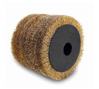 Scheppach Brush for MRS1300 Universal Sander Polisher Grinder Satin Machine | 120 x 100mm | Cotton, Brass Wire, Silicon Carbide, Plastic, Sanding, Abrasive Nylon, Metal (Metal Wire Brush)