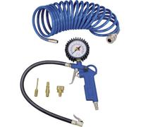 Scheppach Compressor Accessory Set, 5-Piece Compressed Air Tool, Tyre Inflation