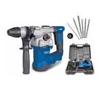 Scheppach DH1300PLUS Hammer Drill & SDS Drill 1250W 5J SDS-Plus with Case | 4 functions, 4500BPM impact rate, 30mm concrete drilling, electric drill, SDS hammer drill with depth stop, anti-vibration