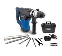 Scheppach DH1500PLUS Hammer Drill & SDS Drill 1500W 7J SDS-Plus with Case | 6 speed settings, 32mm concrete drilling, 4250BPM impact rate, electric drill, SDS hammer drill with depth stop and case