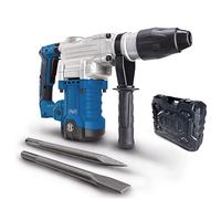 Scheppach DH1600MAX Punch | 1600W | Impact Force - 10 Joules | 3800 Strokes per min | Vibration Control | SDS Max Chuck | Handy Case | Comes with Flat Chisel and Sharp Chisel