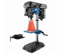 Scheppach DP16SL Bench Pillar Drill, 550W 5-Speed Drill Press with Laser, 13mm Chuck, 60mm Stroke, Tilting Table and Bench Vice for Wood, Metal and Plastic