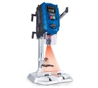 Scheppach DP60 Bench Pillar Drill, 710W 2-Speed Variable Speed Drill Press with Digital Display, Laser, LED Work Light, 13mm Keyless Chuck, 100mm Stroke, Quick Clamp for Wood, Metal and Plastic