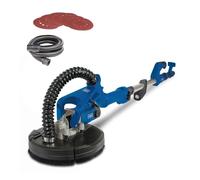 Scheppach DS920 Wall & Ceiling Sander, 710W, 225mm Disc, 700-1700rpm, Telescopic Handle for Drywall, LED Light & 4m Hose