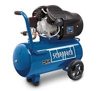Scheppach HC53DC Air Compressor | 3.0 HP Motor | 50 L Tank | 10 bar Pressure | Twin-Cylinder 371 L/min | Dual Couplings