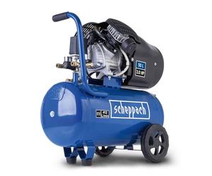 Scheppach HC53DC Air Compressor, 50L Tank, 3.0HP, 10bar, Twin Cylinder 371 L/min, Dual Quick Couplings, 230V