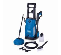 Scheppach HCE2600 Electric Pressure Washer, 2400W, 180 Bar, 480 L/h, 5m Hose, Power Washer with Patio Cleaner, Turbo Nozzle and Cleaning Brush