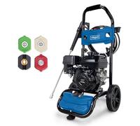 Scheppach HCP5000 Petrol Pressure Washer, 212cc 5.9HP 4-Stroke, 241 Bar, 570L/h, 9.2m Hose, 4 Quick-Connect Nozzles and Steel Frame
