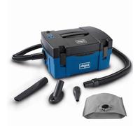 Scheppach HD2P Vacuum Cleaner, 1250W, 5L Hoover, 2m Hose, Inflator & Blower | 120m³/h airflow, 5L filter bag, 2m hose, portable hoover with blow function, flat and drilling nozzles, car vacuum cleaner