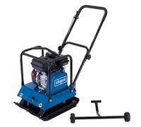 Scheppach Hp1800S Wacker Plate Compactor, 4.1Kw Engine, 23,000N Compaction Force, 30Cm Depth, 55X44Cm Plate & Transport Wheels