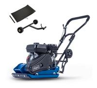 Scheppach Hp2300S Wacker Plate Compactor, 4.1Kw Engine, 13,000N Compaction Force, 30Cm Depth, 54X42Cm Plate & Rubber Mat