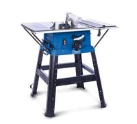 Scheppach HS254 Table Saw, 2200W Soft-Start Motor, 254mm 24T TCT Blade, 85mm Cutting Height, 45° Bevel, Extendable Work Table, Steel Stand, Rip Fence and Crosscut Gauge