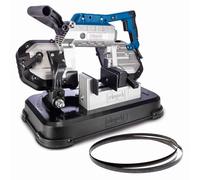 Scheppach MBS1200 Metal Band Saw | Lightweight & Variable Speed | 1200W | Cuts 127mm Plastic & Various Metals | 45° Angled Cuts | Inc. LED Light & 2 Blades