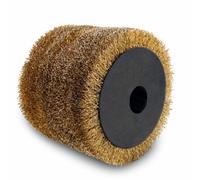 Scheppach Metal Wire Brush For Mrs1300 Sander Polisher Grinder, 120X100mm, Brass Wire, Silicon Carbide, Plastic & Abrasive Nylon