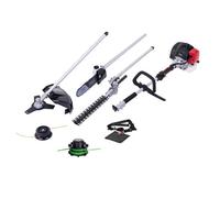 Scheppach Mfh5200 Petrol Multi Garden Tool, 51.7Cc, 1.8Hp, 2-Stroke Engine, Grass Trimmer, Brush Cutter, Hedge Trimmer & Pole Saw