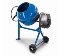 Scheppach MIX160 160L Cement Mixer, 650W, 114kg Capacity, 29.5rpm, Portable Mortar Plaster Mixer with Stand & Wheels
