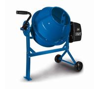 Scheppach MIX65 63L Cement Mixer, 220W, 55kg Capacity, 27.5rpm, Portable Mortar Plaster Mixer with Wheels