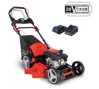 Scheppach Ms173-51E Self-Propelled Petrol Lawn Mower, 173Cc, 51Cm Cut, Electric Start, 65L Collector, 20V Battery
