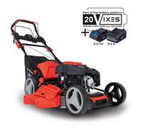Scheppach Ms225-53E Self-Propelled Petrol Lawn Mower, 224Cc Engine, 53Cm Cutting Width, Hybrid Start, 65L Grass Collector