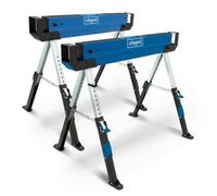 Scheppach Mwb600 Trestle Saw Horse, Foldable Design, 589Kg Load Capacity, Adjustable Height 618-820mm, Non-Slip Feet