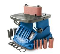Scheppach Osm600 Oscillating Belt & Spindle Sander, 450W, 100X610mm Belt, 45 Degree Tilting Table, Sanding Sleeves