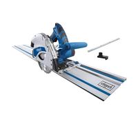 Scheppach PL55 240V Plunge-cut Circular Track Saw with Guide Rails, 1200W, 160mm