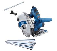 Scheppach Pl55 Plunge Saw, 1200W, 160mm Blade, 55mm Cut Depth, 1.5M Guide Rails