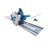 Scheppach PL55 Plunge Saw | 160mm Circular Saw | 1.4m Track | 1200W | 55cm Depth Cuts Wood, Metal, Plastic, Flooring | 45° Tilt | Inc. Rails & Connector