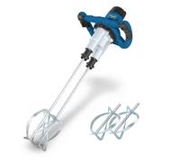 Scheppach PM1800D Electric Paint & Mortar Dual Paddle Mixer Stirrer, 1800W