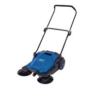 Scheppach S800 Outdoor Garden Lawn Grass Leaf Manual Push Sweeper Collector 20L