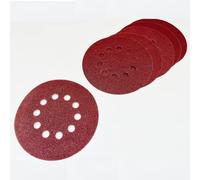 Scheppach Sandpaper for concrete sanders CGP1200 | 5 x 2 pieces | 180 mm diameter K 40, K 80, K 120, K180, K 240 | Sanding discs for wall ceiling sanders