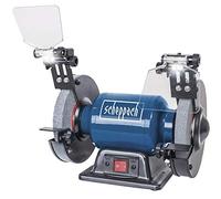 Scheppach SM150L Mixed Turret | Power 400W | Grinding Wheels 36 and 60 Grit Ø150mm | Wire Brush Ø150mm | Adjustable Shards | LED | Rubber Feet | Multiple Works