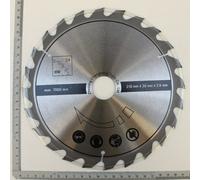 Scheppach 3901208701 Circular Saw Blade Ø 210 x 30 x 2.6 x 1.6 mm / 24 Teeth