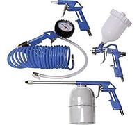 Scheppach Varnish/Accessory for Compressor, Set of 5, Spiral Hose Sprayer and air Blow Gun, Item Number: 3906101704
