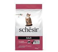 Schesir, Dry Food for Adult Cats Ham, Croquettes - Bag size of 1.5 kg.