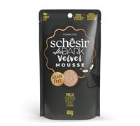 Schesir After Dark Chicken Fillets in Mousse Complete Wet Cat Food in Bag, Grain Free, High Protein, Source of Hydration, 12 x 80g